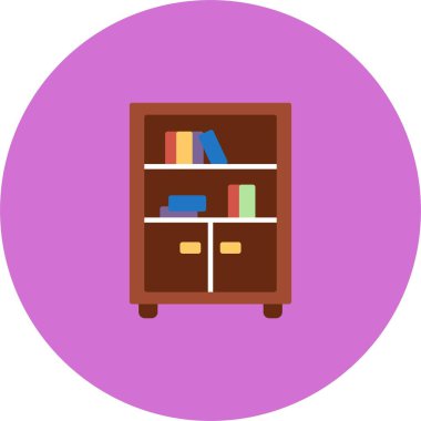 Kitaplık Simgesi Simgesi Sanatı