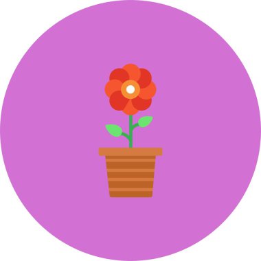 Çiçek saksısı Simge Sanatı