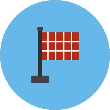 Yarış Bayrağı Simgesi Sanatı