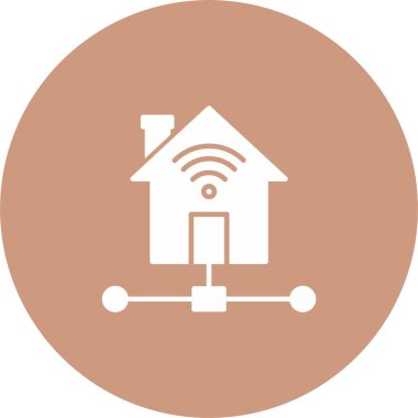 Akıllı Ev Simgesi Sanatı