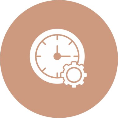 Çalışma Saati Simgesi Sanatı