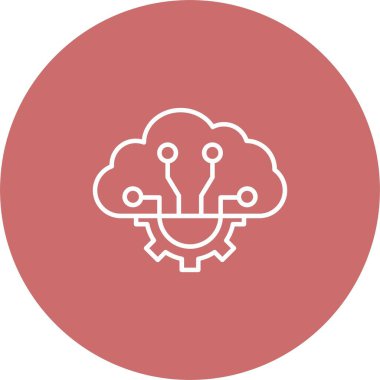 Bulut Hesaplama Simgesi Sanatı