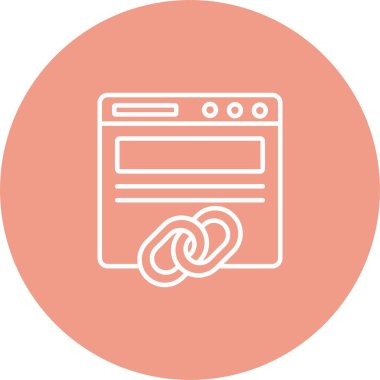 Arka Bağlantı Simgesi Sanatı