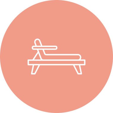 Güverte Sandalyesi Simgesi Sanatı