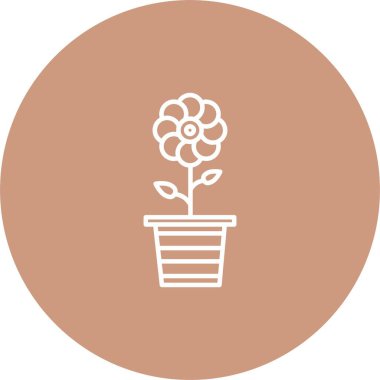 Çiçek saksısı Simge Sanatı