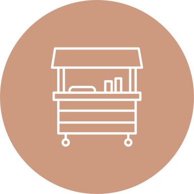 Gıda Standı Simgesi Sanatı