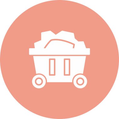 Madencilik Aracı Simgesi Simgesi Sanatı