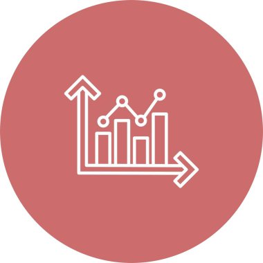 Büyüme Grafiği Simgesi Sanatı