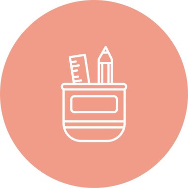 Kalem. Web simgesi basit illüstrasyon