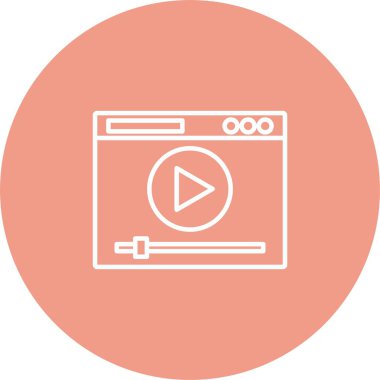 vektör lcd oynatıcı simgesi