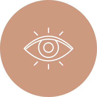 Göz. Web simgesi basit illüstrasyon