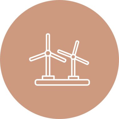 Rüzgar Türbini Simgesi Sanatı