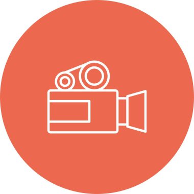 Video Kamera Simgesi Sanatı