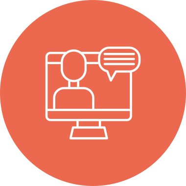 Video Konferansı Simgesi Sanatı