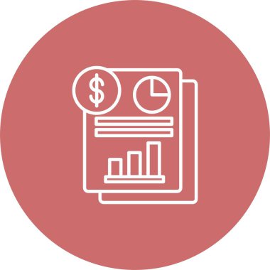 Gelir Bildirimi Simgesi Sanatı