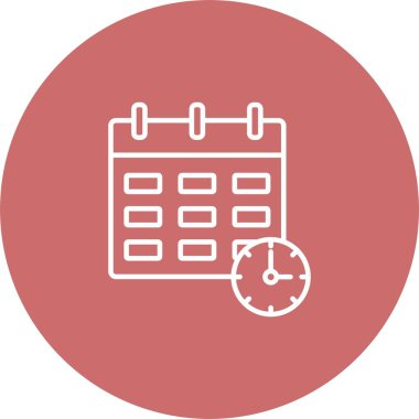 Takvim simgesi vektör illüstrasyonu