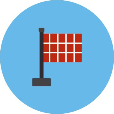 Yarış Bayrağı Simgesi Sanatı