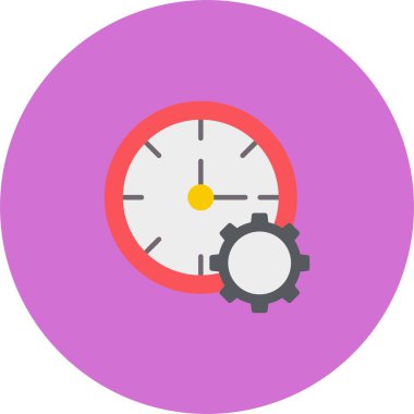 Çalışma Saati Simgesi Sanatı