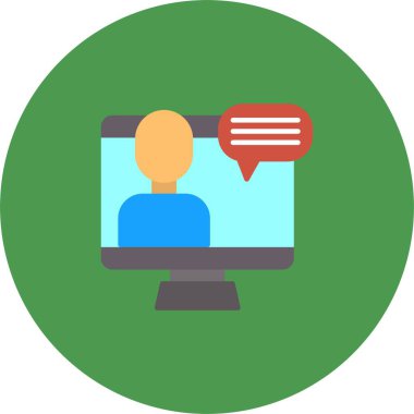 Video Konferansı Simgesi Sanatı