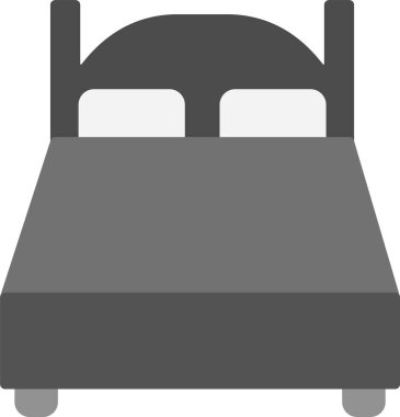 Çift Yatak Simgesi Simgesi Sanatı