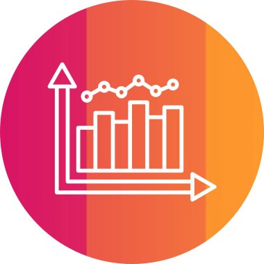 Çubuk Grafik Simgesi Sanatı