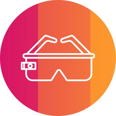 Ar Gözlük Simgesi Sembol Sanatı