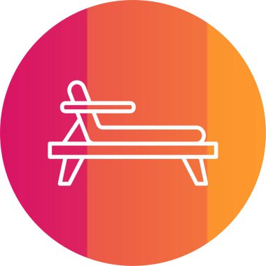 Güverte Sandalyesi Simgesi Sanatı