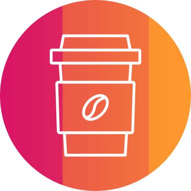 Kahve Kupası Simgesi Sanatı