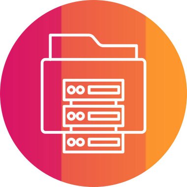 Veri Depolama Simgesi Sanatı