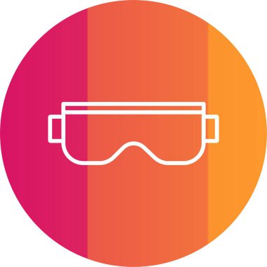 Güvenlik Gözlüğü Simge Sanatı Simgesi