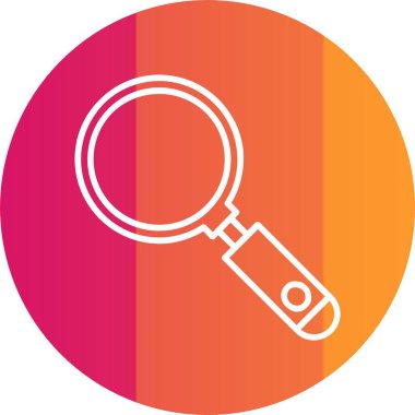 Büyütme Cam Simgesi Sanatı