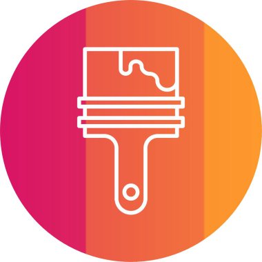 Boya Fırçası Simgesi Sanatı