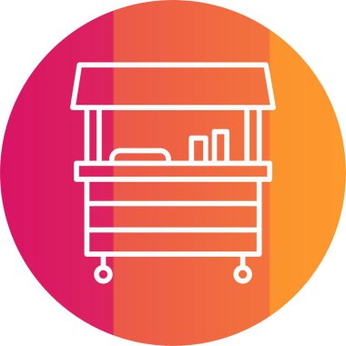 Gıda Standı Simgesi Sanatı