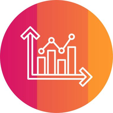 Büyüme Grafiği Simgesi Sanatı