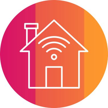 Akıllı Ev Simgesi Sanatı