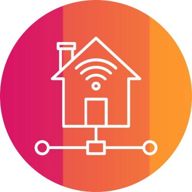 Akıllı Ev Simgesi Sanatı