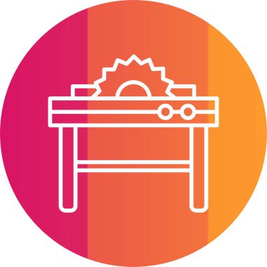 Tablo Testere Simgesi Sanatı