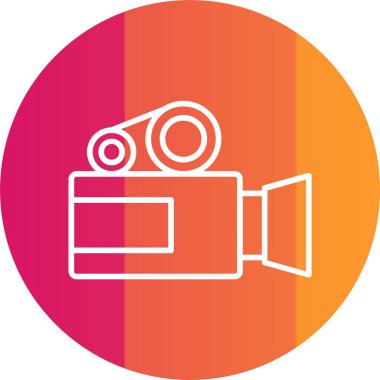 Video Kamera Simgesi Sanatı