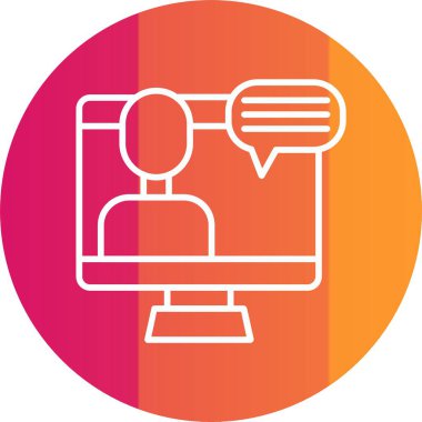 Video Konferansı Simgesi Sanatı