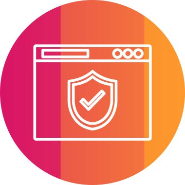 Web Güvenlik Simgesi Sanatı