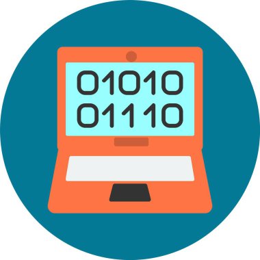 İkili Kod Simgesi Sanatı