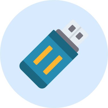 Usb Flash Sürücü Simgesi Sanatı
