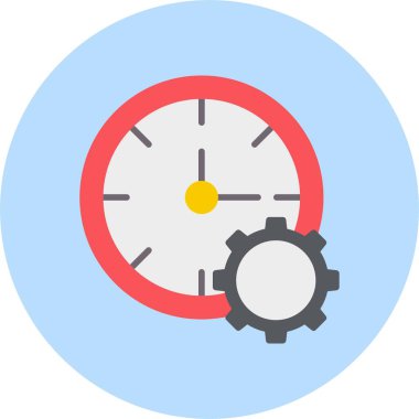 Çalışma Saati Simgesi Sanatı