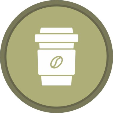 Kahve Kupası Simgesi Sanatı