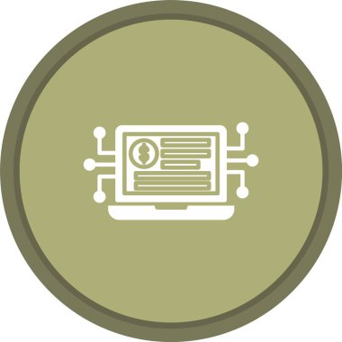 Dijital Varlık Simgesi Simgesi Sanatı