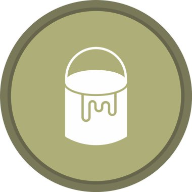 Boya Kovası Simgesi Simgesi Sanatı