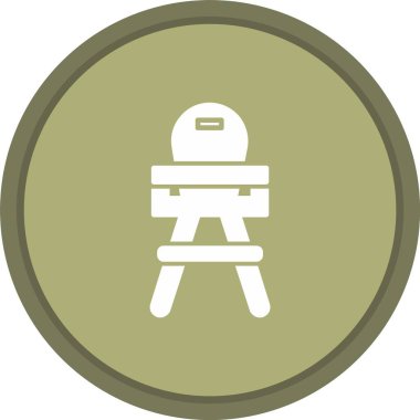 Yüksek Sandalye Simgesi Sanatı