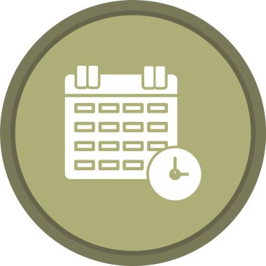 Çalışma Zamanlaması Simgesi Sanatı