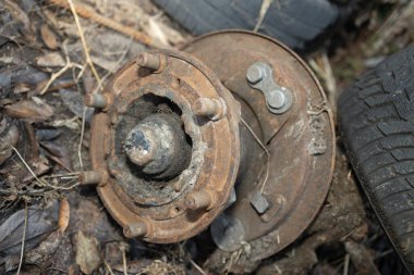 Direksiyon için metal parçası. Yüksek kalite fotoğraf