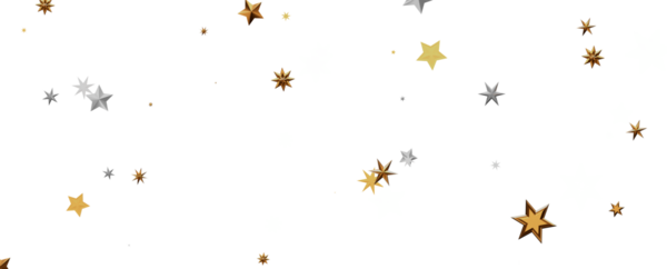 stars. Confetti celebration, Falling golden abstract decoration for party, birthday celebrate,